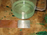 Заготовка с нанесенным химическим оловом на медь | Раствор для удаления олова